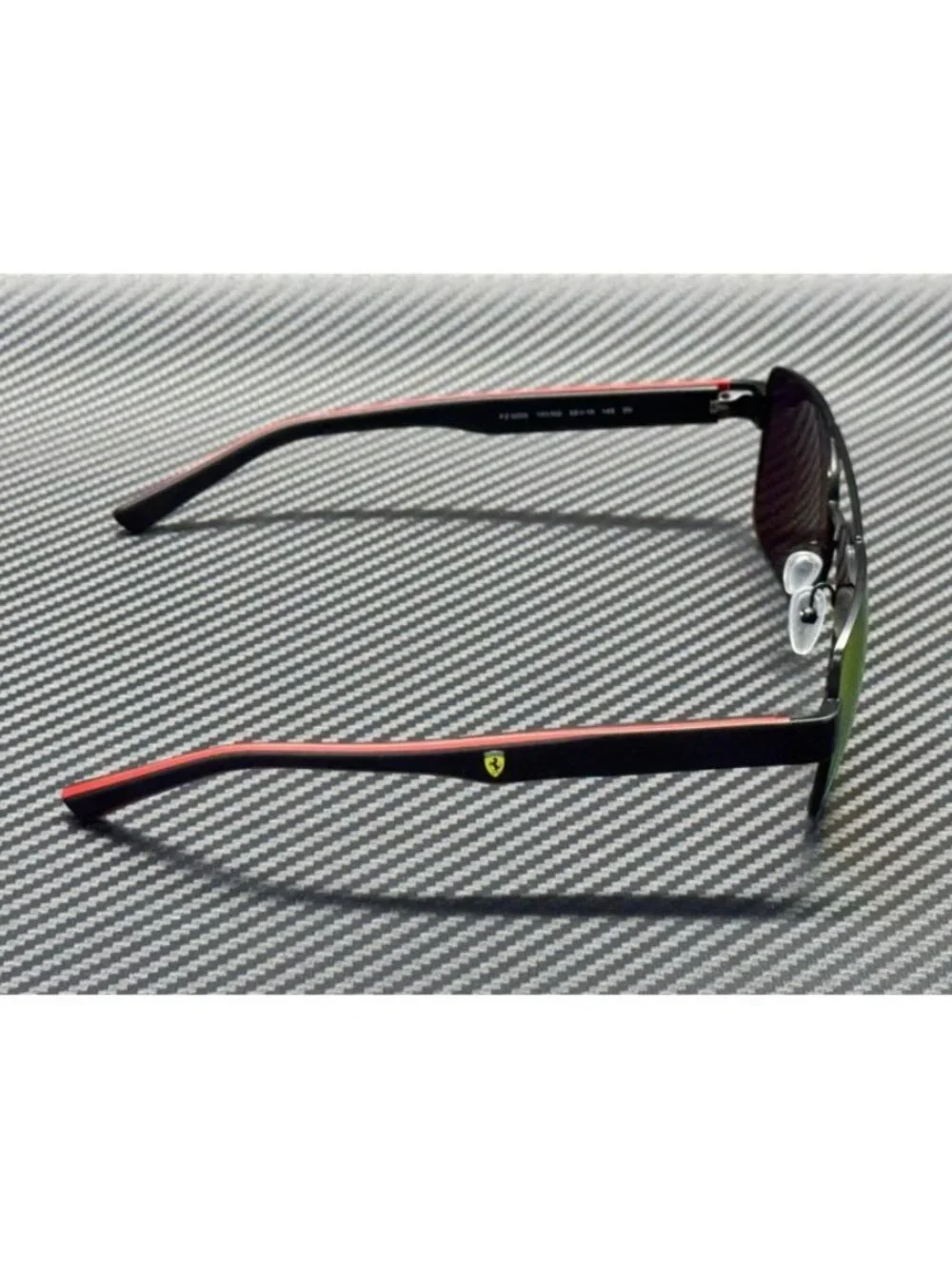 New Ferrari Men Black Matte Sunglasses 59-16-145